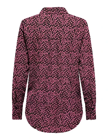 Camasa Oversize Jacqueline de Yong, negru/roz