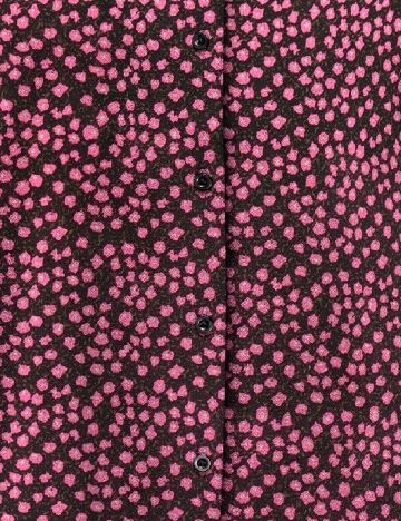 Camasa Oversize Jacqueline de Yong, negru/roz