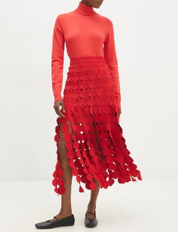 Fusta Answear LAB, rosu