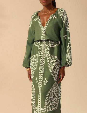 Rochie lunga SHEIN, verde