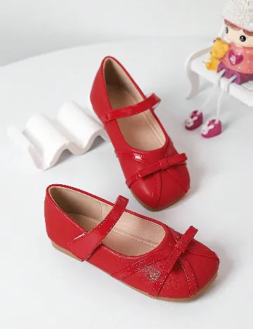 Pantofi Shein Kids, rosu