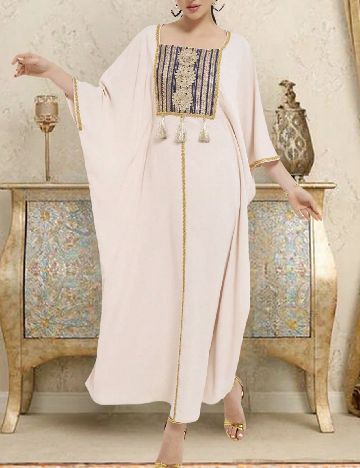 Rochie lunga SHEIN, crem