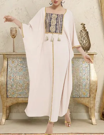 Rochie lunga SHEIN, crem