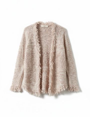 Blazer Zara, ecru/rosu