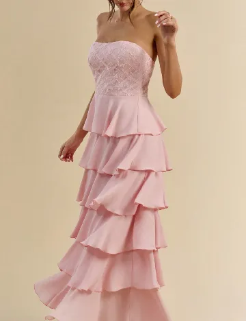 Rochie medie SHEIN, roz pudra