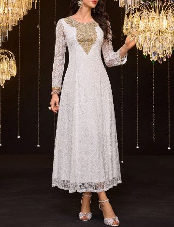 Rochie lunga SHEIN, alb