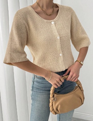 Cardigan SHEIN, crem