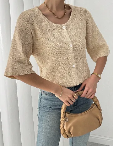 Cardigan SHEIN, crem