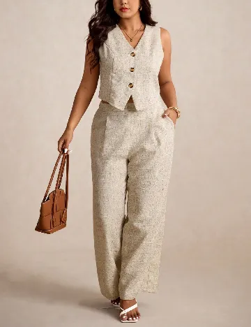 Compleu SHEIN CURVE, bej