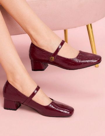 Pantofi SHEIN, visiniu