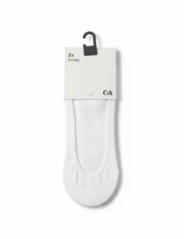 Set sosete 2 perechi C&A, alb