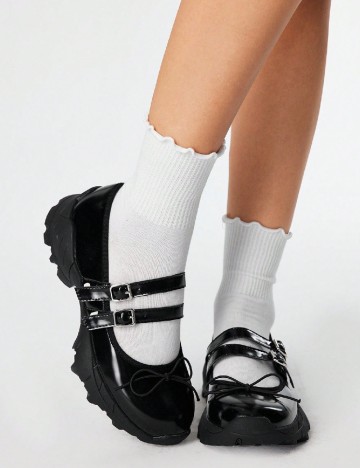 Pantofi Romwe, negru