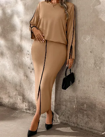 Compleu SHEIN CURVE, maro