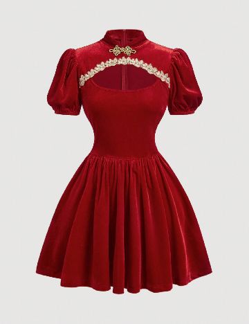 Rochie scurta SHEIN, rosu