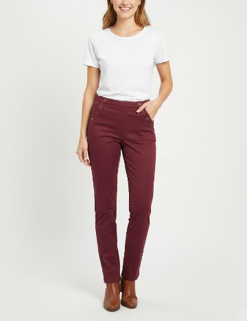 Pantaloni Pull&Bear, rosu