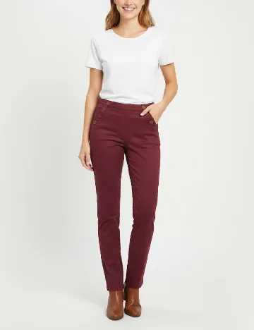 Pantaloni Pull&Bear, rosu