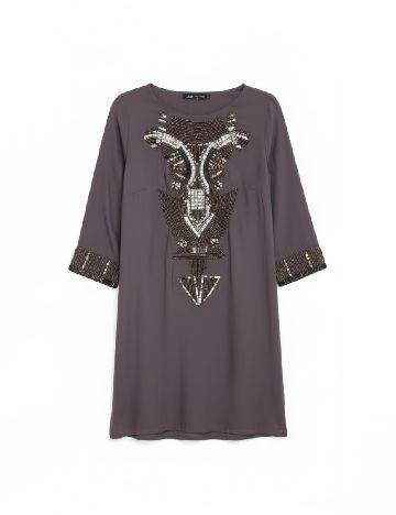 Rochie scurta Zara, gri