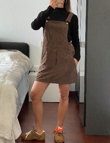 Rochie scurta Dazy, maro