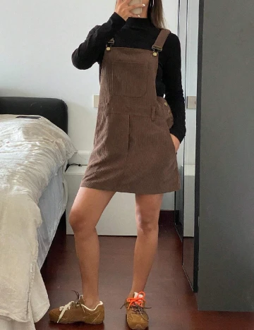 Rochie scurta Dazy, maro