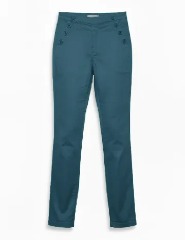 Pantaloni Pull&Bear, albastru