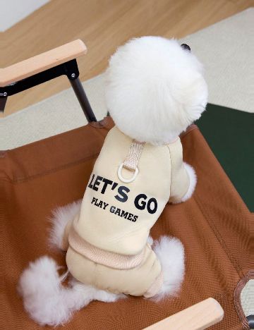 Haina pentru caini SHEIN, crem