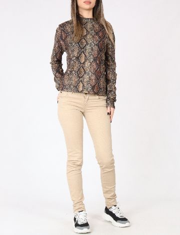 Pantaloni Zara, maro