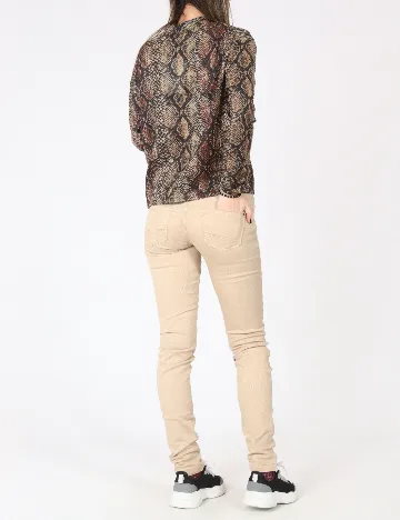 Pantaloni Zara, maro