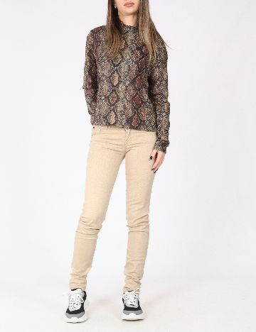 Pantaloni Zara, maro