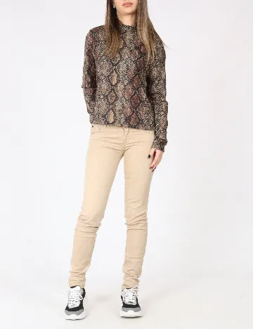 Pantaloni Zara, maro