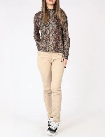 Pantaloni Zara, maro