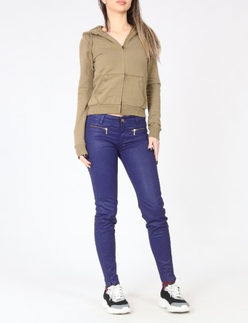 Pantaloni Pull&Bear, albastru