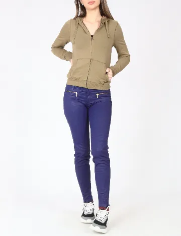 Pantaloni Pull&Bear, albastru