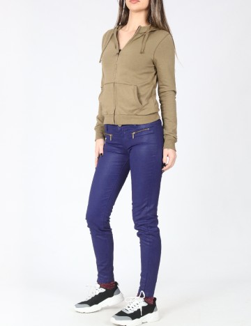 Pantaloni Pull&Bear, albastru