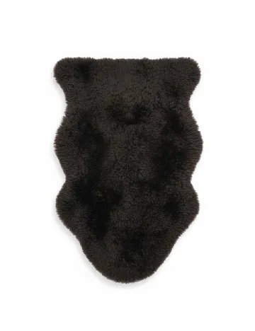 Piele de miel naturala din Noua Zeelanda, negru