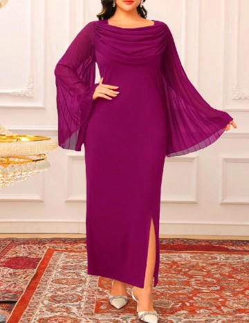 Rochie lunga SHEIN CURVE, magenta