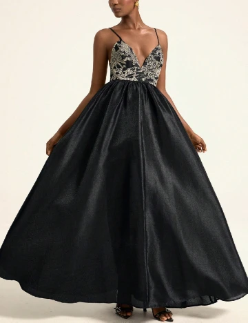 Rochie lunga Aveloria, negru