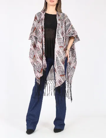 Poncho Bershka, mix culori