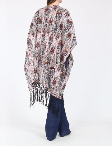 Poncho Bershka, mix culori