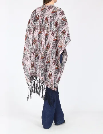 Poncho Bershka, mix culori