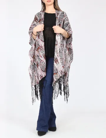 Poncho Bershka, mix culori