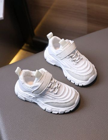 Adidasi Shein Kids, alb/gri