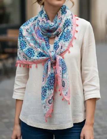 Esarfa Bershka, mix culori