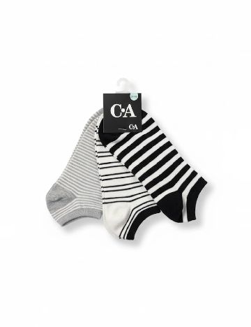 Set sosete 3 perechi C&A, mix culori