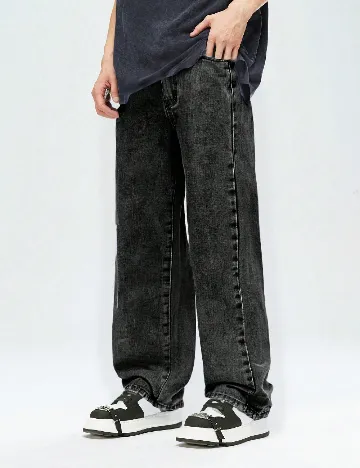 Blugi Shein Kids, gri inchis