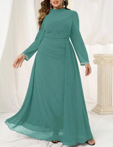 Rochie lunga SHEIN CURVE, verde