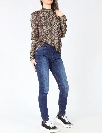 Blugi Bershka, albastru