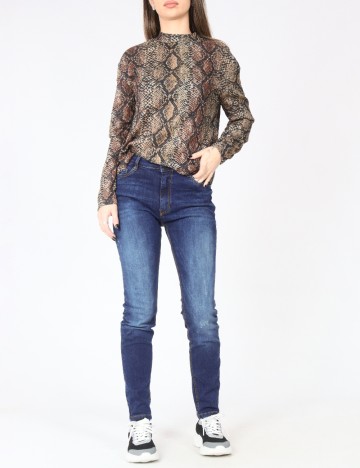 Blugi Bershka, albastru