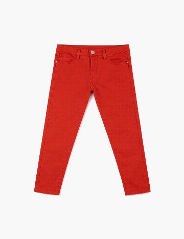 Pantaloni Zara, rosu