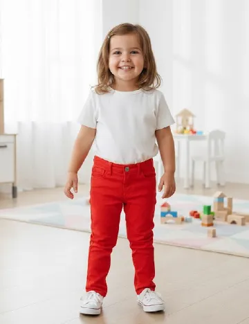 Pantaloni Zara, rosu