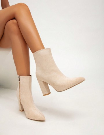 Botine SHEIN, crem